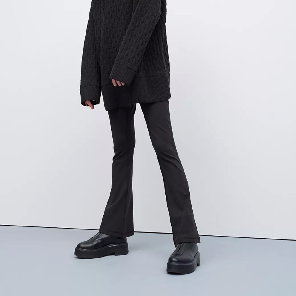 Lululemon high rise mini flares 28” length black